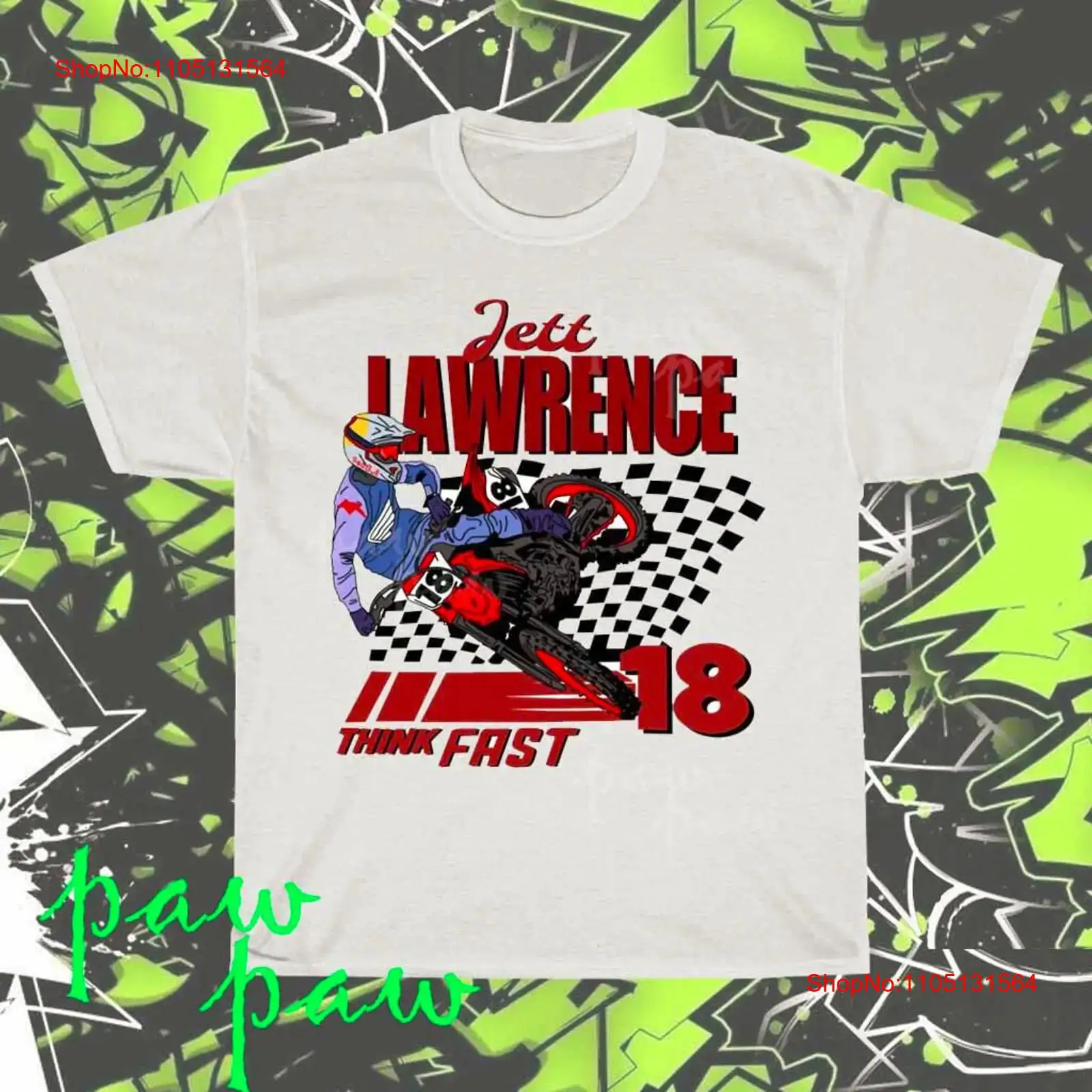 Streetwear Brand Vintage - เสื้อยืดลายกราฟิก Jett Lawrence HD ของแท้ ใหม่เอี่ยม