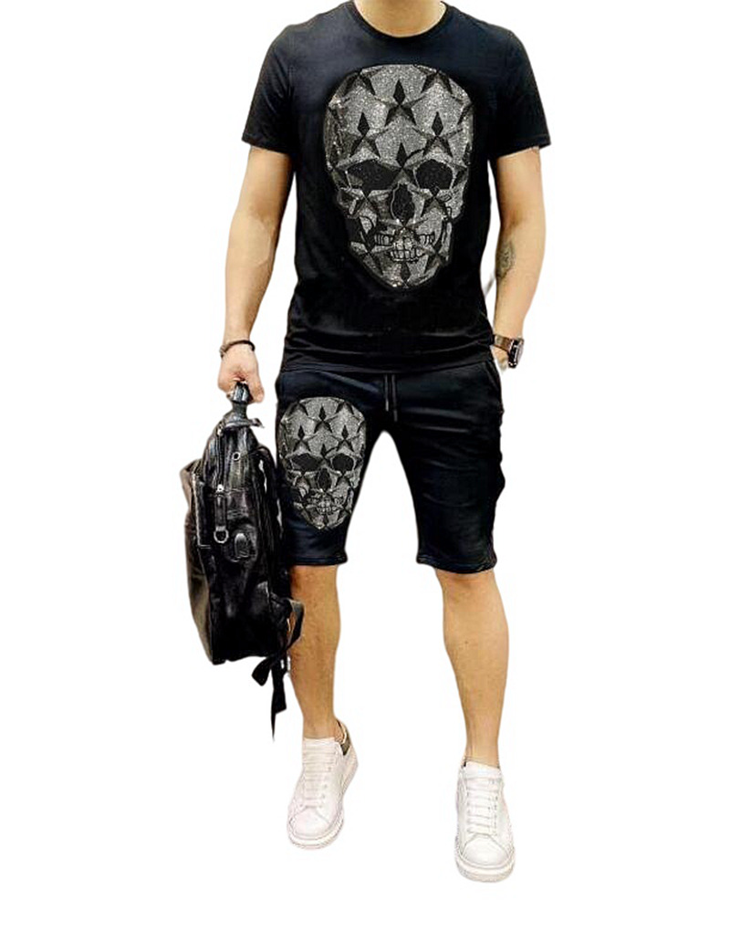 Streetwear Brand Tracksuit - ชุดเซ็ตฮิปฮอปสตรีทแวร์ลายอนิเมะสุดฮิตสำหรับผู้ชาย ชุดลำลองฤดูร้อน แบรนด์แฟชั่นสตรีท