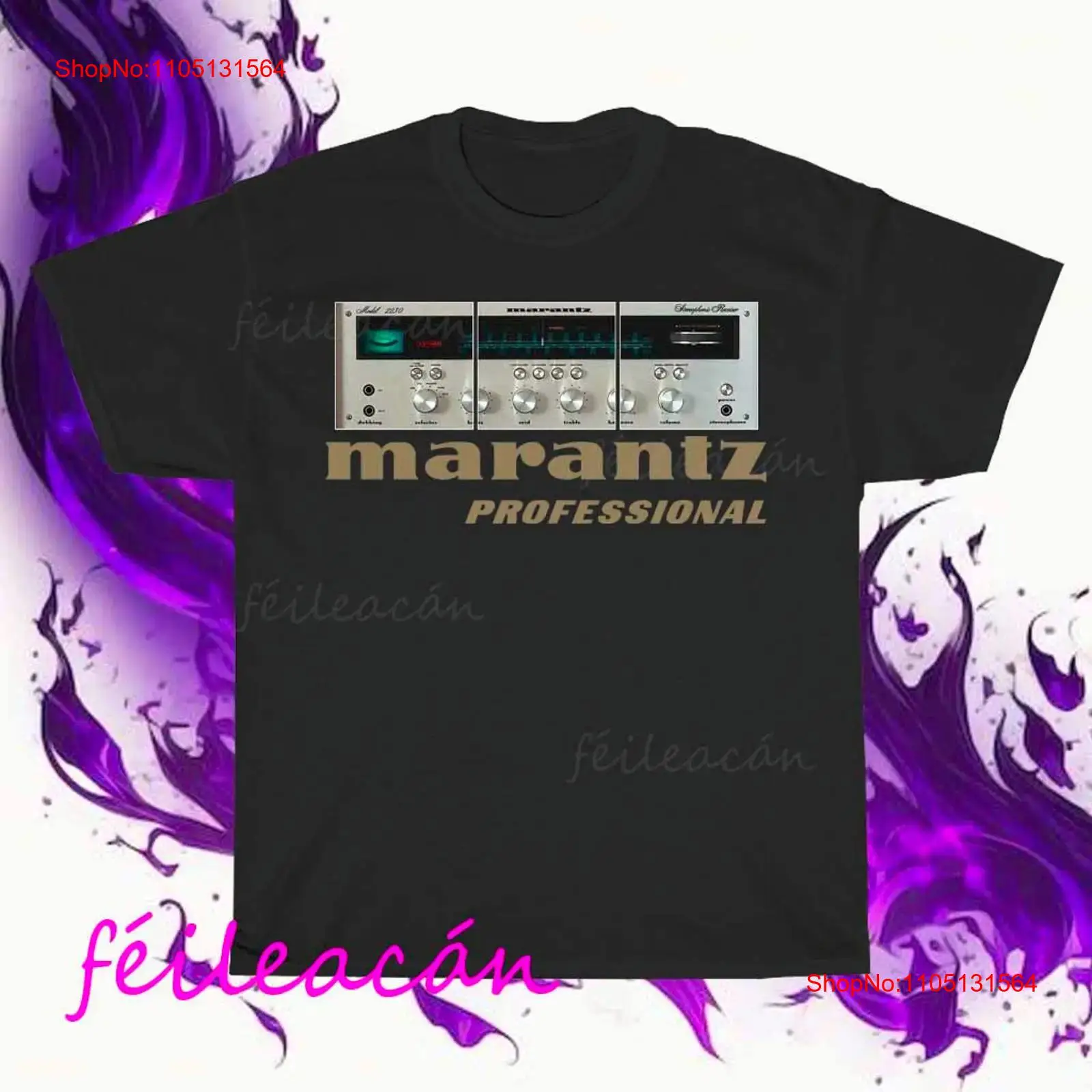Streetwear Brand Vintage - เสื้อยืดลายโลโก้ Marantz Amplifier ของแท้ สไตล์อเมริกัน ตลกๆ