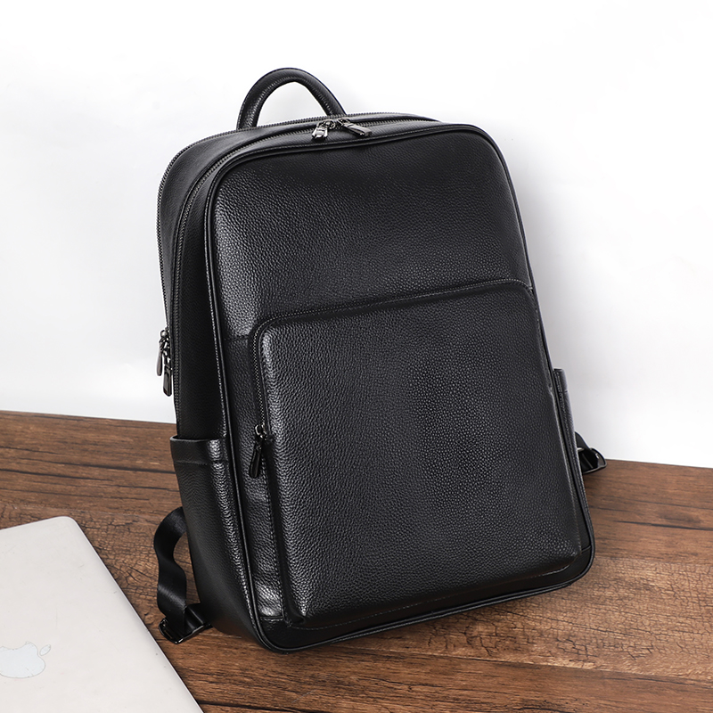 100% วัวแท้หนังผู้ชายกระเป๋าเป - Streetwear Brand Backpack บทวิจารณ์และราคา