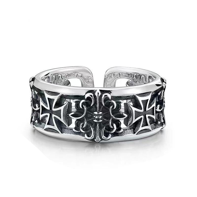 ใหม่ย้อนยุคข้ามฮิปฮอปพังก์สไตล - Chrome Hearts Ring บทวิจารณ์และราคา