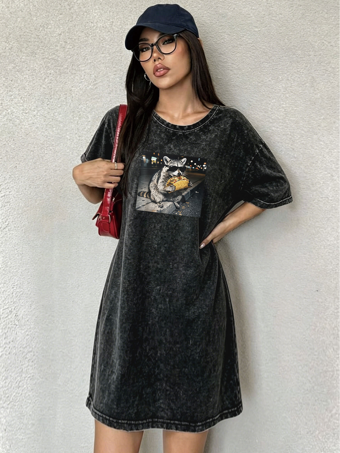 ชุดเดรสเสื้อยืดสไตล์วินเทจสำหร - Streetwear Brand Vintage บทวิจารณ์และราคา